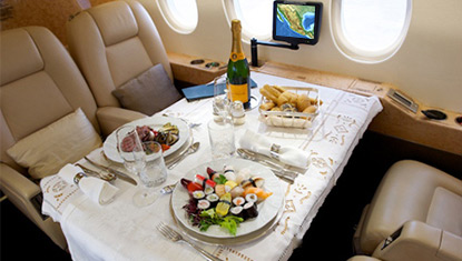 CST Catering service on private jet